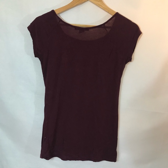 American Dream Red Fitted Flutter Sleeve Tee - Picture 5 of 7